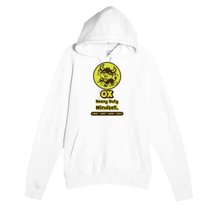 Ox • Heavy Duty Mindset — cute white unisex hoodie