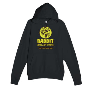 Rabbit • Nice, Not Weak — cute black unisex hoodie