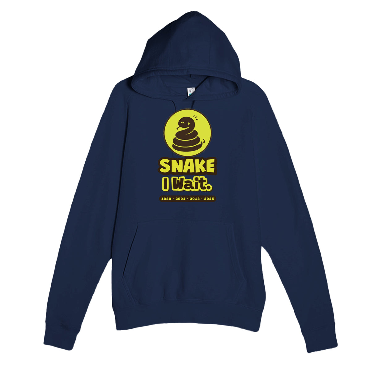 Snake • I Wait — cute navy unisex hoodie