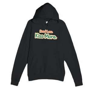 Read Less. Kiss More — funny black unisex hoodie