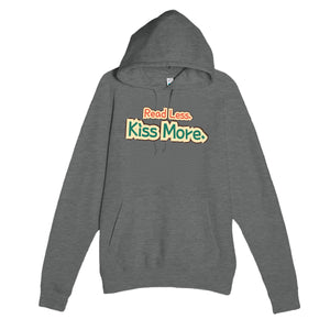 Read Less. Kiss More — funny graphite heather unisex hoodie