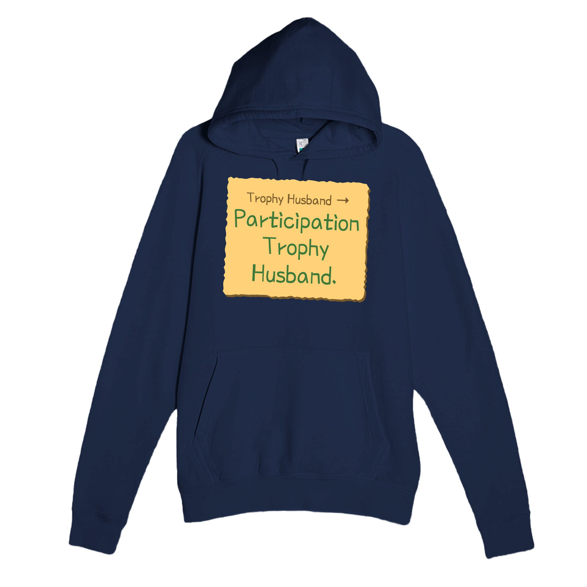 Trophy Husband → Participation Trophy Husband — funny navy unisex hoodie