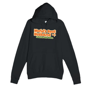 World’s Best Husband → Source: His Mom — funny black unisex hoodie