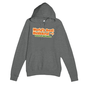 World’s Best Husband → Source: His Mom — funny graphite heather unisex hoodie