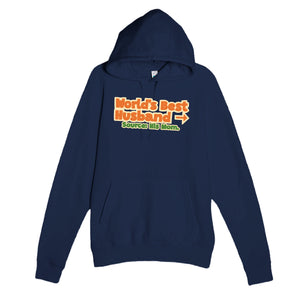 World’s Best Husband → Source: His Mom — funny navy unisex hoodie