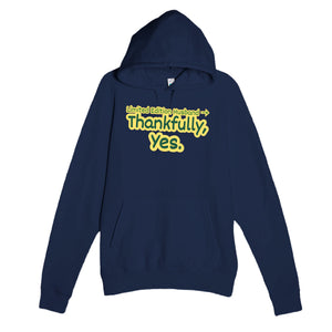 Limited Edition Husband → Thankfully, Yes — funny navy unisex hoodie