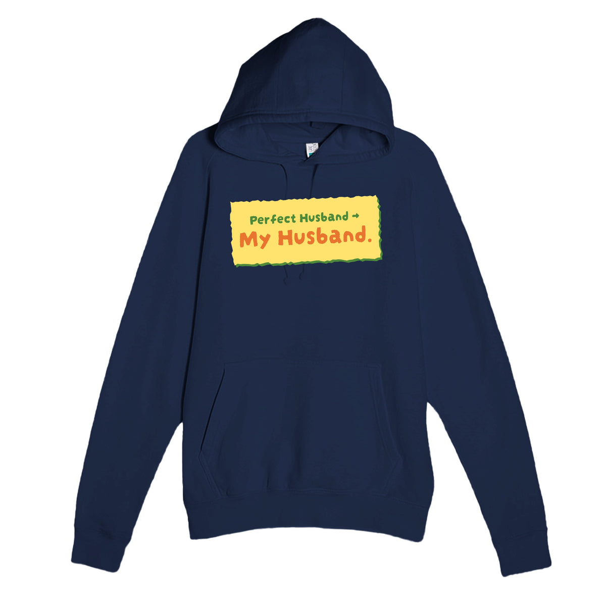 Perfect Husband → My Husband — funny navy unisex hoodie