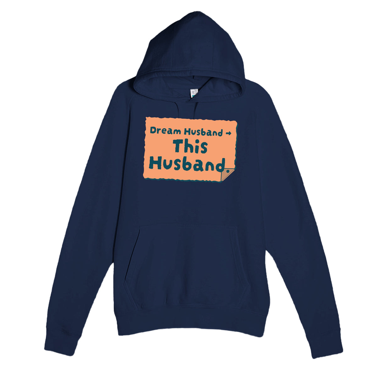 Dream Husband → This Husband — funny navy unisex hoodie