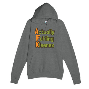 Actually Folding Kleenex — funny graphite heather unisex hoodie