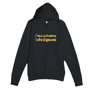 Administrative Intelligence — funny black unisex hoodie