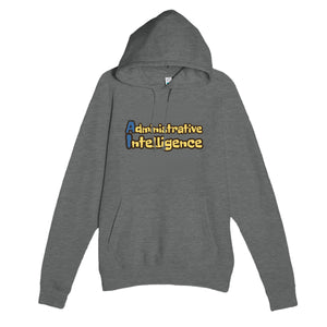 Administrative Intelligence — funny graphite heather unisex hoodie
