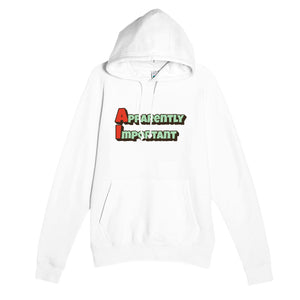 Apparently Important — funny white unisex hoodie