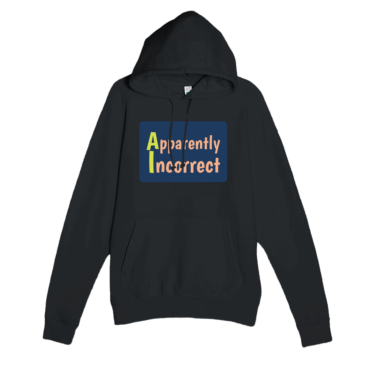 Apparently Incorrect — funny black unisex hoodie