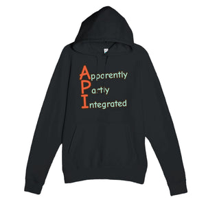 Apparently Partly Integrated — funny black unisex hoodie