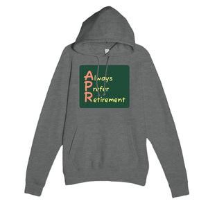 Always Prefer Retirement — funny graphite heather unisex hoodie