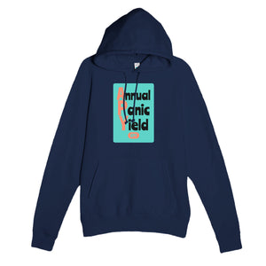 Annual Panic Yield — funny navy unisex hoodie