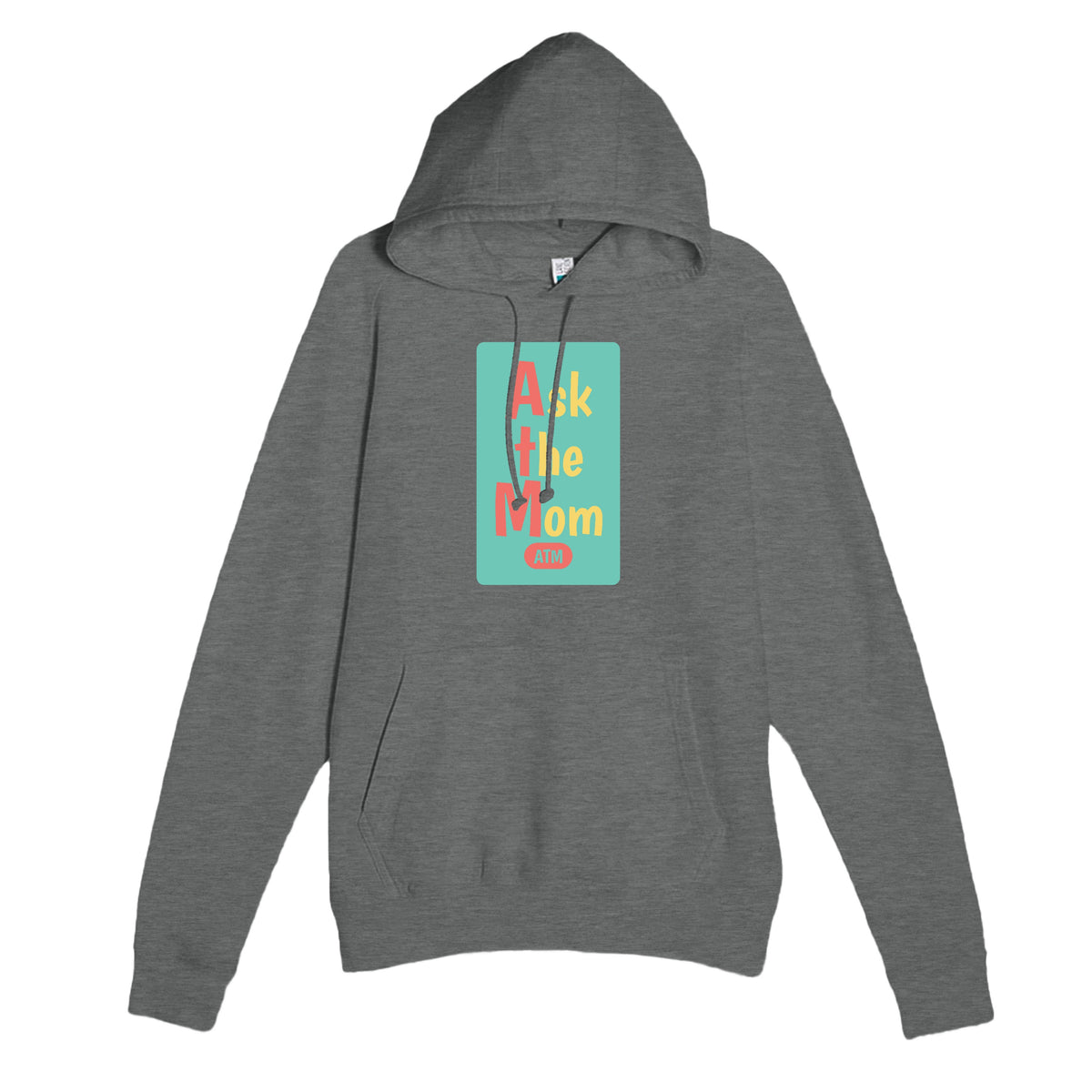 Ask the Mom — funny graphite heather unisex hoodie