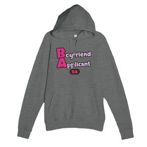 Boyfriend Applicant — funny graphite heather unisex hoodie
