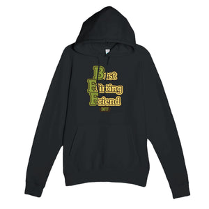 Best Flirting Friend — funny black unisex hoodie