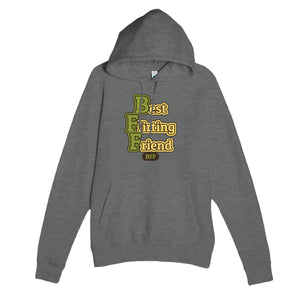 Best Flirting Friend — funny graphite heather unisex hoodie