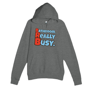 Bathroom. Really Busy. — funny graphite heather unisex hoodie