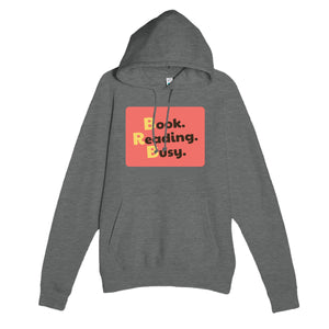 Book. Reading. Busy. — funny graphite heather unisex hoodie