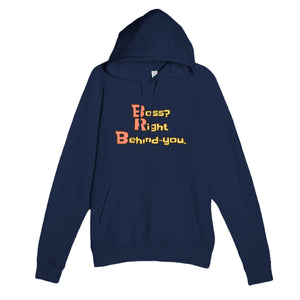 Boss? Right Behind-you. — funny navy unisex hoodie