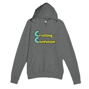 Creating Confusion — funny graphite heather unisex hoodie