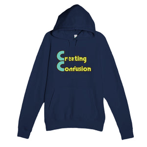Creating Confusion — funny navy unisex hoodie