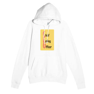 Chief Eating Officer — funny white unisex hoodie