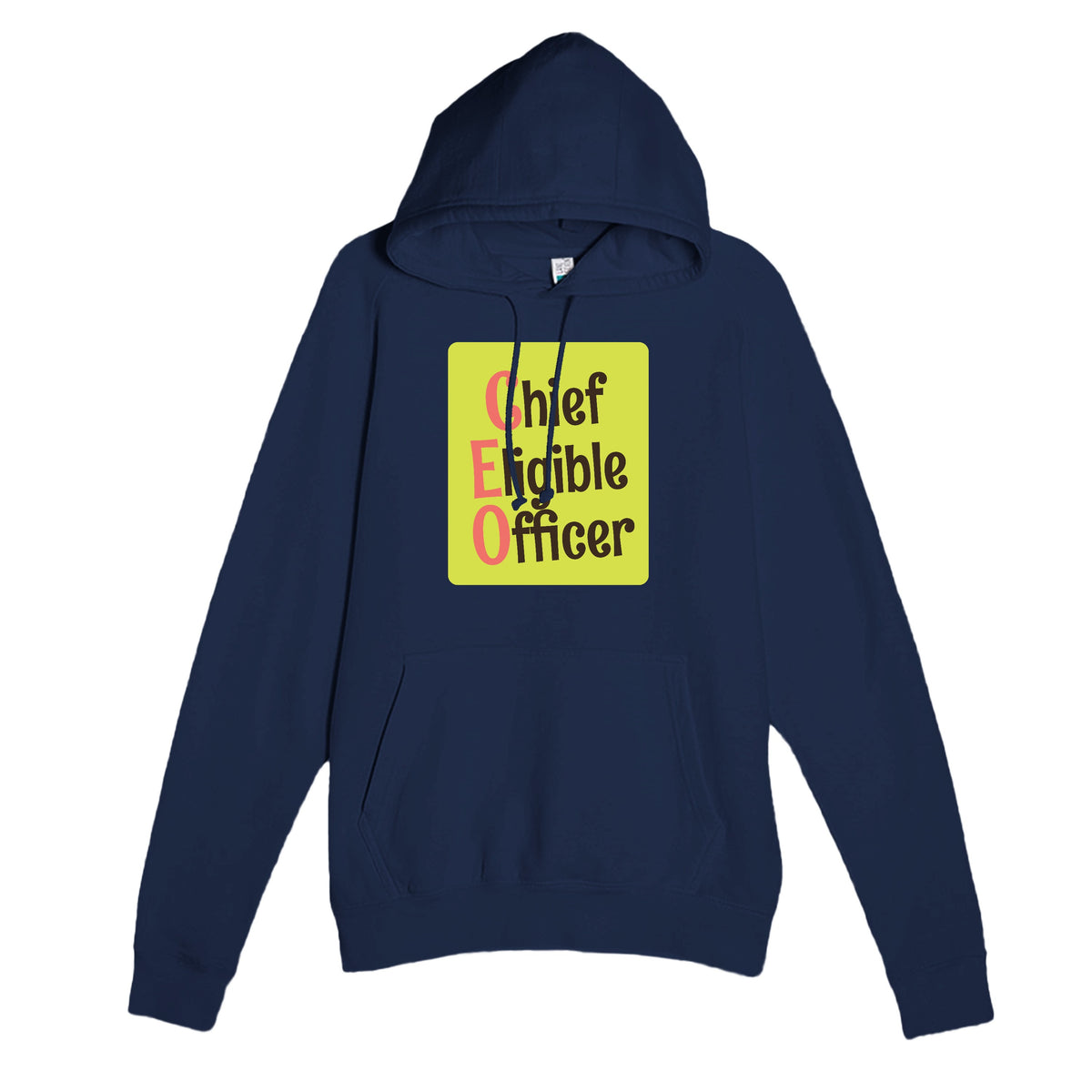 Chief Eligible Officer — funny navy unisex hoodie