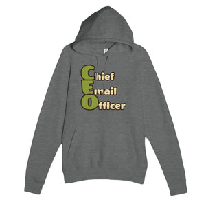 Chief Email Officer — funny graphite heather unisex hoodie