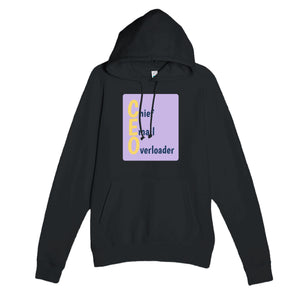 Chief Email Overloader — funny black unisex hoodie