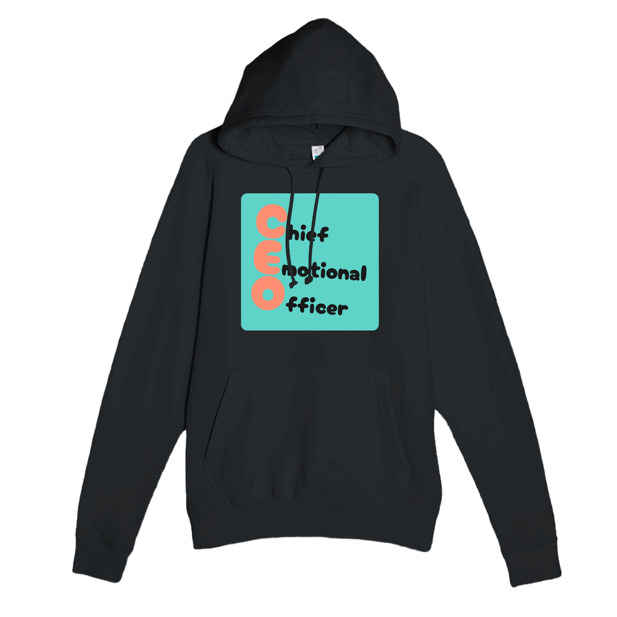 Chief Emotional Officer — funny black unisex hoodie
