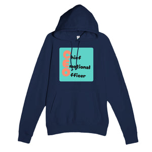 Chief Emotional Officer — funny navy unisex hoodie