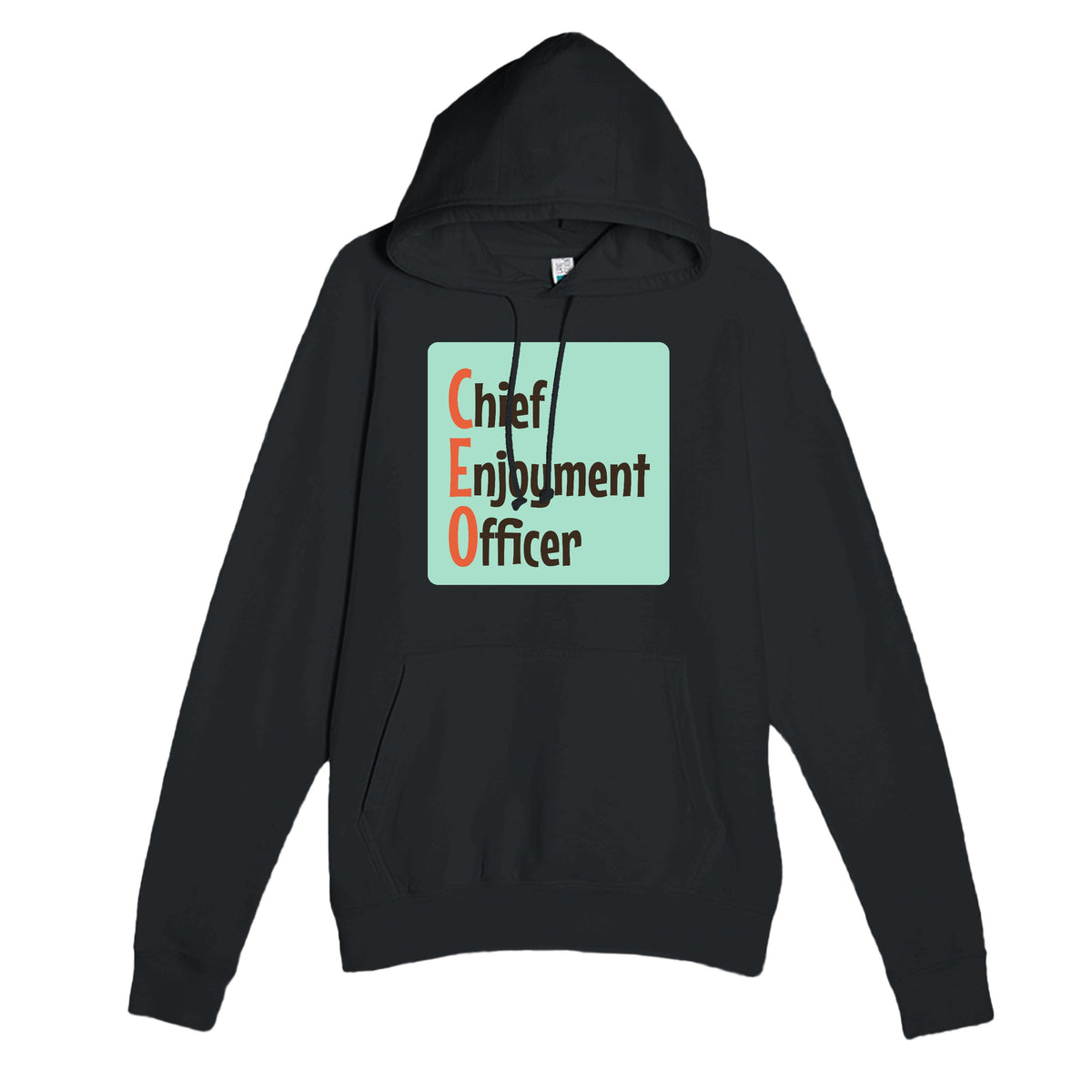 Chief Enjoyment Officer — funny black unisex hoodie