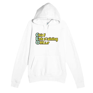 Chief Entertaining Officer — funny white unisex hoodie