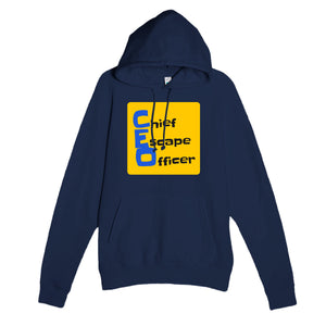 Chief Escape Officer — funny navy unisex hoodie