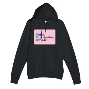 Chief Explanation Officer — funny black unisex hoodie