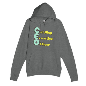 Cuddling Executive Officer — funny graphite heather unisex hoodie