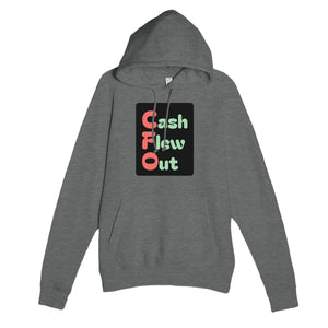 Cash Flew Out — funny graphite heather unisex hoodie