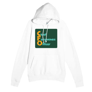 Chief Forgiveness Officer — funny white unisex hoodie