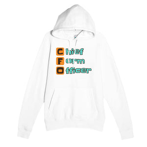 Chief Form Officer — funny white unisex hoodie