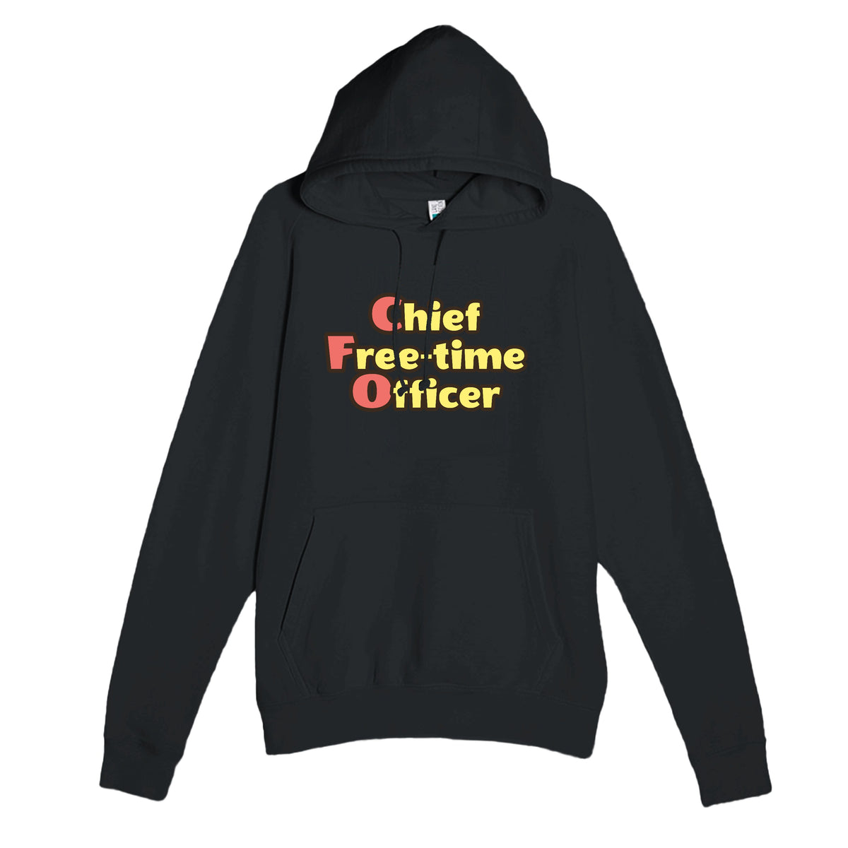 Chief Free-time Officer — funny black unisex hoodie
