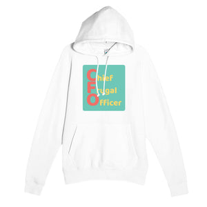 Chief Frugal Officer — funny white unisex hoodie