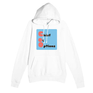 Chief of Options — funny white unisex hoodie