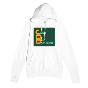 Chief Of Our-bed — funny white unisex hoodie