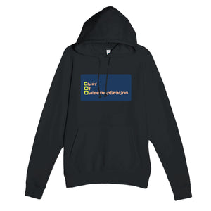 Chief Of Overcomplication — funny black unisex hoodie