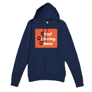 Chief Ordering Officer — funny navy unisex hoodie