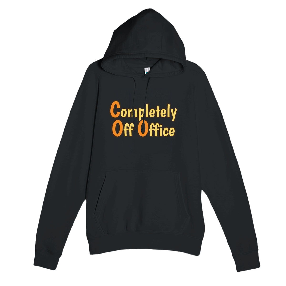 Completely Off Office — funny black unisex hoodie